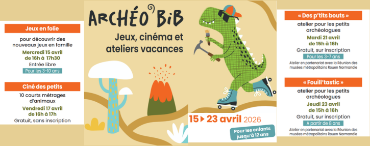présentation des dates des ateliers et rdv vacances d'avril 2026