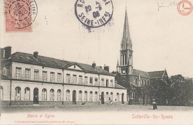 Sotteville-lès-Rouen : Mairie et Eglise | 